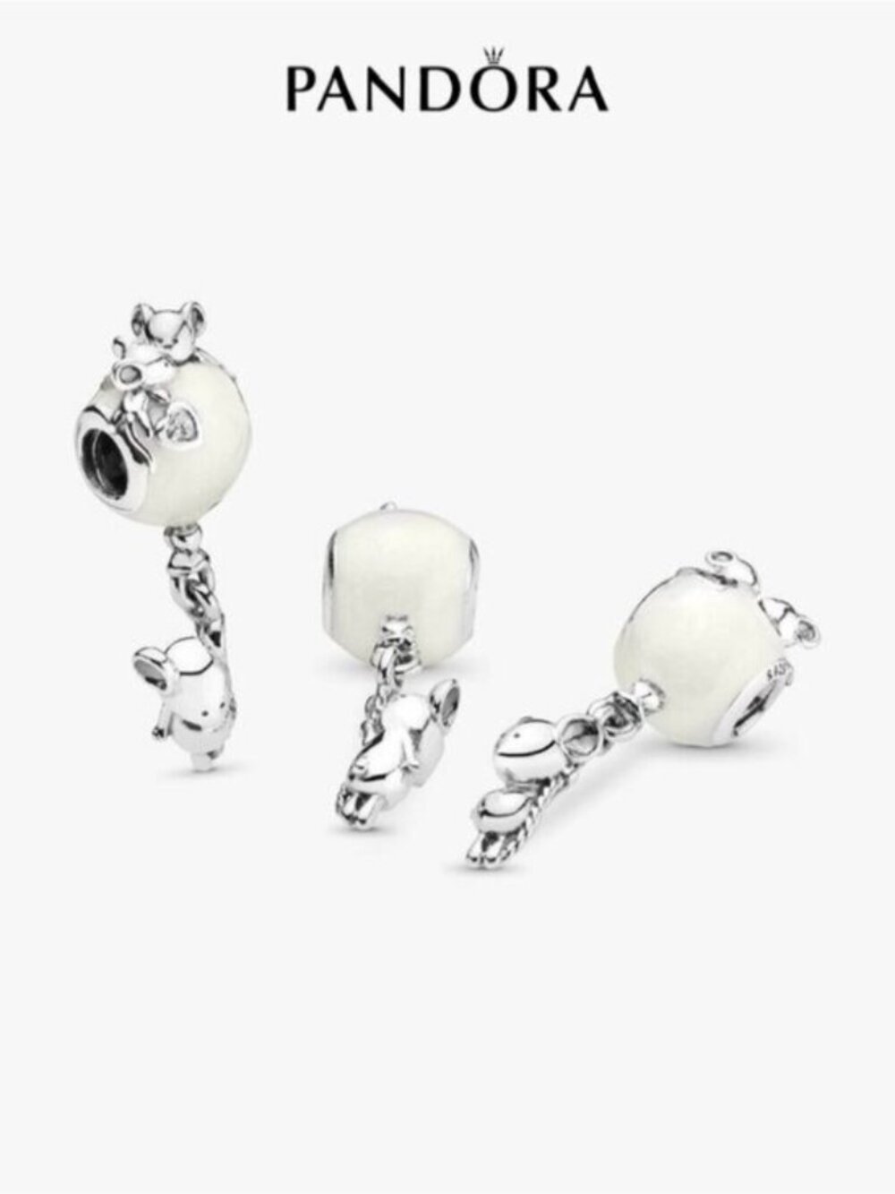 Pandora Mouse &amp; Shimmering Balloon Dangle Charm